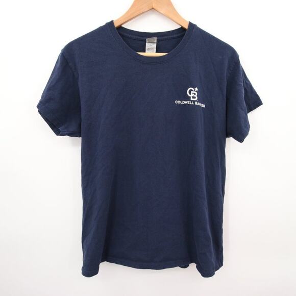 Coldwell Banker T-Shirt Navy Blue Logo Crewneck Short Sleeve Realtor Real Estate - Picture 1 of 15